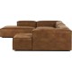 EMBA LUXURY- Logo Ultra Corner Sofa Brown