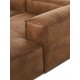 EMBA LUXURY- Logo Ultra Corner Sofa Brown