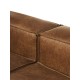 EMBA LUXURY- Logo Ultra Corner Sofa Brown