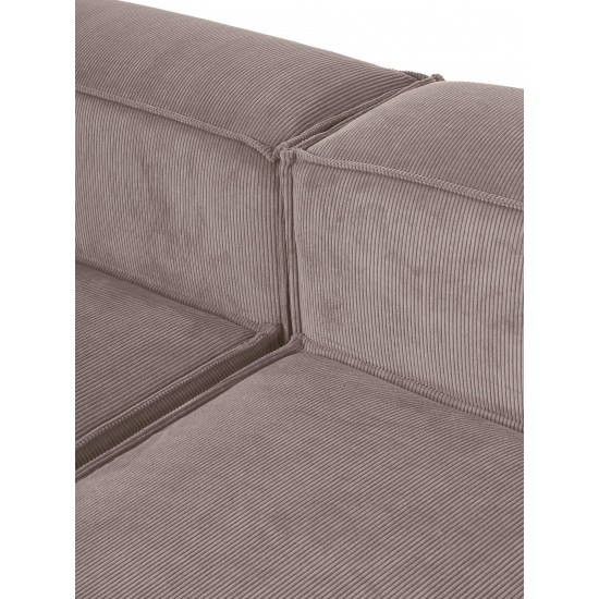 EMBA LUXURY- Logo Ultra Corner Sofa Brown Striped