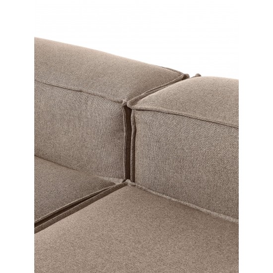 EMBA LUXURY- Logo Ultra Corner Sofa Cappuccino