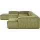 EMBA LUXURY- Logo Ultra Corner Sofa Green Striped