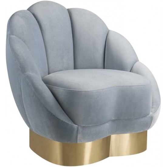 EMBA LUXURY- Love Bergere teddy towel fabric round fluffy split waiting room lounge group single chair