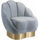 EMBA LUXURY- Love Bergere teddy towel fabric round fluffy split waiting room lounge group single chair