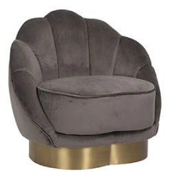 EMBA LUXURY- Love Bergere teddy towel fabric round fluffy split waiting room lounge group single chair