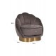 EMBA LUXURY- Love Bergere teddy towel fabric round fluffy split waiting room lounge group single chair