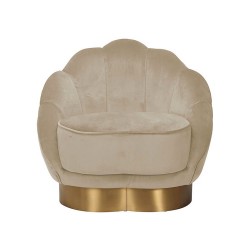 EMBA LUXURY- Love Bergere teddy towel fabric round fluffy split waiting room lounge group single chair