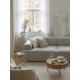 EMBA LUXURY- Meva Loveseat Sofa Light Gray