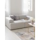 EMBA LUXURY- Meva Loveseat Sofa Light Gray