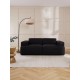 EMBA LUXURY- Meva Loveseat Sofa Black