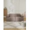 EMBA LUXURY- Meva Loveseat Sofa Stone Color