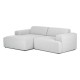 EMBA LUXURY- Meva Corner Sofa Light Gray