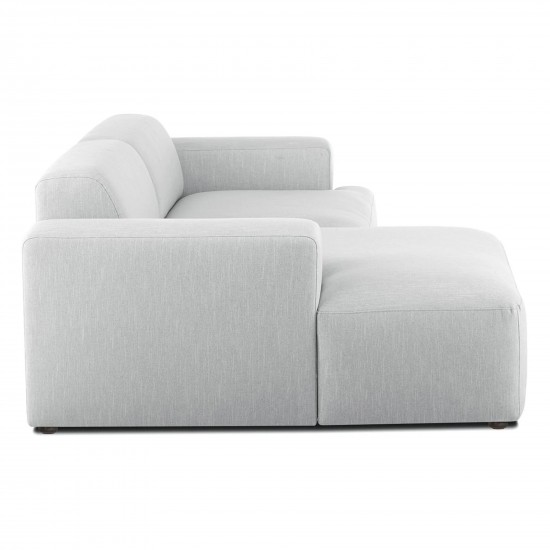 EMBA LUXURY- Meva Corner Sofa Light Gray