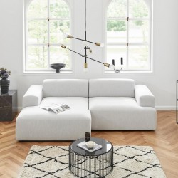 EMBA LUXURY- Meva Corner Sofa Light Gray