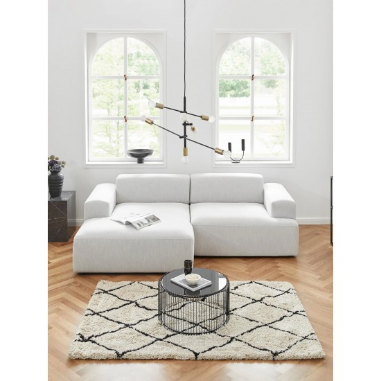 EMBA LUXURY- Meva Corner Sofa Light Gray