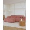 EMBA LUXURY- Meva Corner Sofa Pink Striped