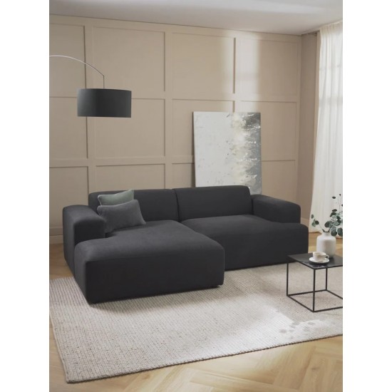 EMBA LUXURY- Meva Corner Sofa Black