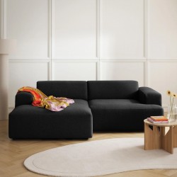 EMBA LUXURY- Meva Corner Sofa Black