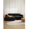 EMBA LUXURY- Meva Corner Sofa Black