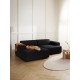 EMBA LUXURY- Meva Corner Sofa Black