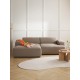 EMBA LUXURY- Meva Corner Sofa Stone Color