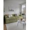 EMBA LUXURY- Meva Corner Sofa Green Striped