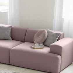 EMBA LUXURY- Meva Three Seater Sofa Pink