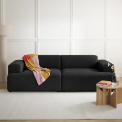 EMBA LUXURY- Meva 3-seater Sofa Black