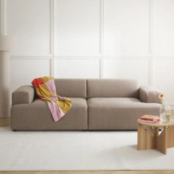 EMBA LUXURY- Meva Three Seater Sofa Stone Color