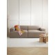 EMBA LUXURY- Meva Three Seater Sofa Stone Color