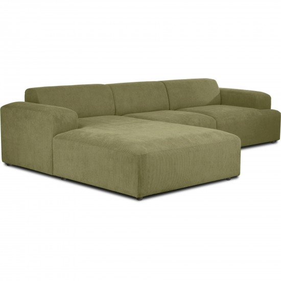 EMBA LUXURY- Large Corner Sofa Green