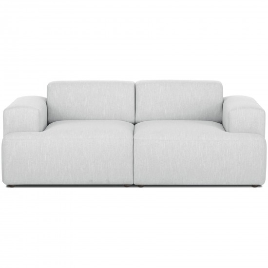 EMBA LUXURY- Meva Loveseat Sofa Light Gray