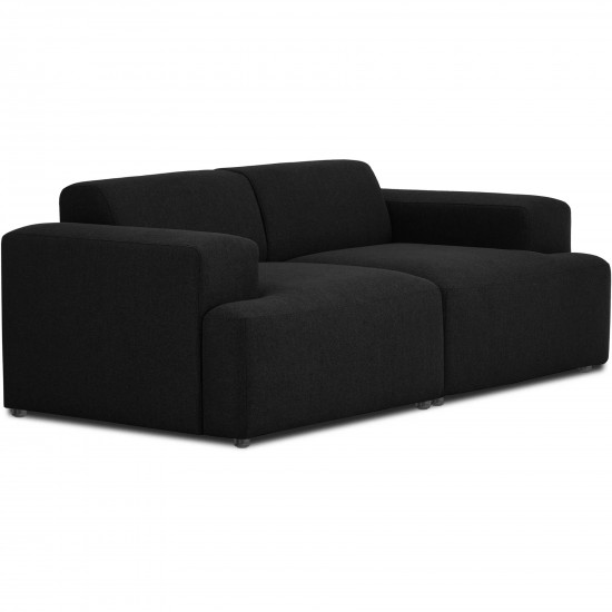 EMBA LUXURY- Meva Loveseat Sofa Black