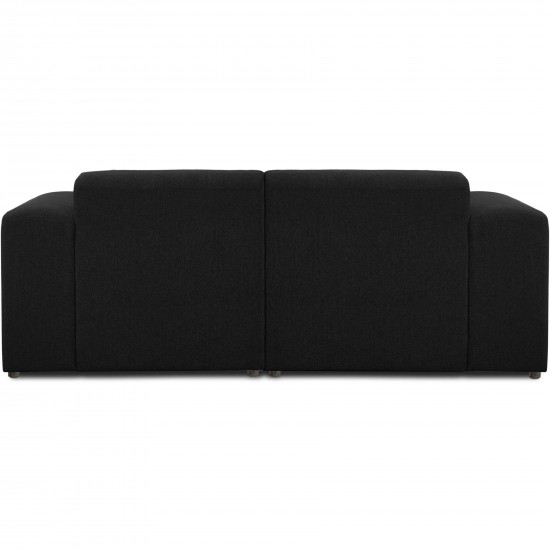 EMBA LUXURY- Meva Loveseat Sofa Black