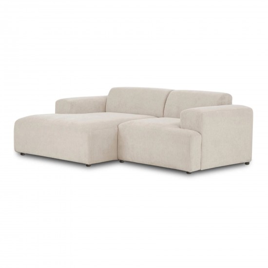 EMBA LUXURY- Meva Corner Sofa Beige Striped