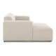 EMBA LUXURY- Meva Corner Sofa Beige Striped