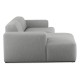 EMBA LUXURY- Meva Corner Sofa Dark Gray