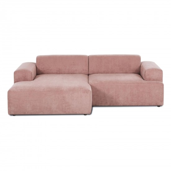 EMBA LUXURY- Meva Corner Sofa Pink Striped