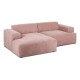 EMBA LUXURY- Meva Corner Sofa Pink Striped