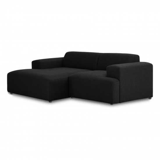 EMBA LUXURY- Meva Corner Sofa Black