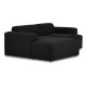 EMBA LUXURY- Meva Corner Sofa Black