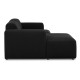 EMBA LUXURY- Meva Corner Sofa Black