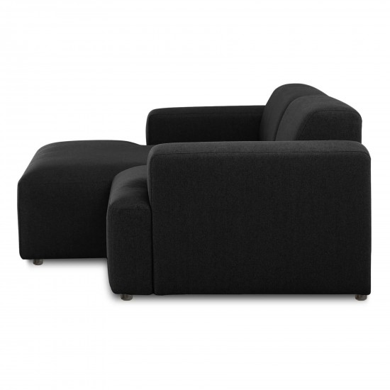 EMBA LUXURY- Meva Corner Sofa Black