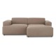 EMBA LUXURY- Meva Corner Sofa Stone Color