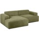 EMBA LUXURY- Meva Corner Sofa Green Striped