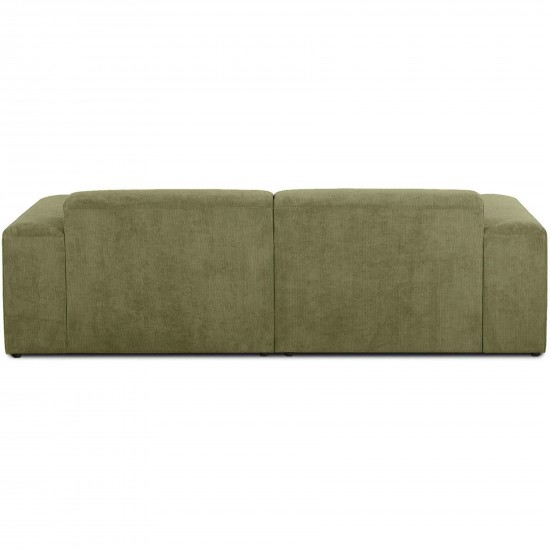 EMBA LUXURY- Meva Corner Sofa Green Striped