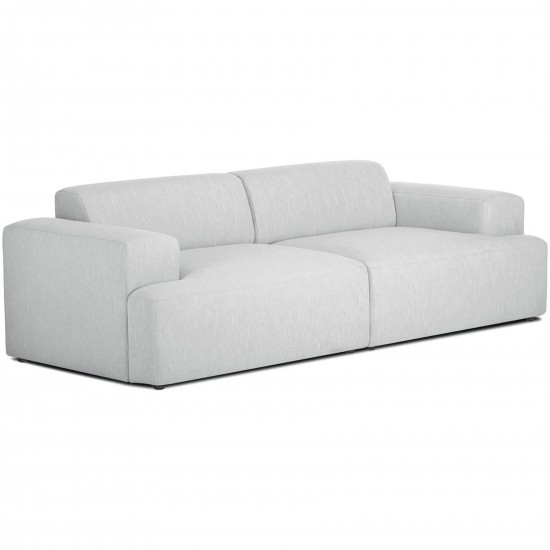 EMBA LUXURY- Meva Three Seater Sofa Light Gray