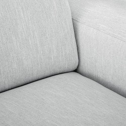 EMBA LUXURY- Meva Three Seater Sofa Light Gray