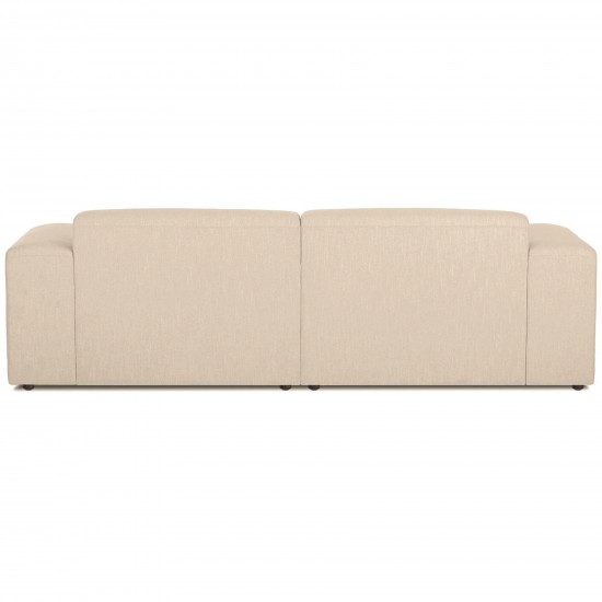 EMBA LUXURY- Meva Three Seater Sofa Beige