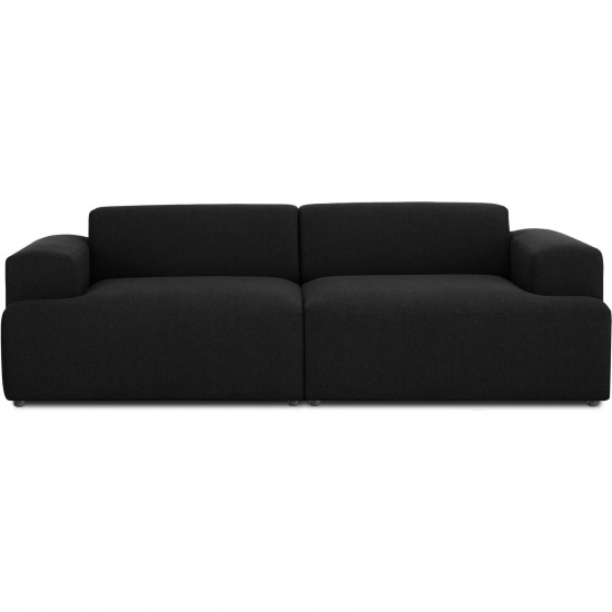 EMBA LUXURY- Meva 3-seater Sofa Black